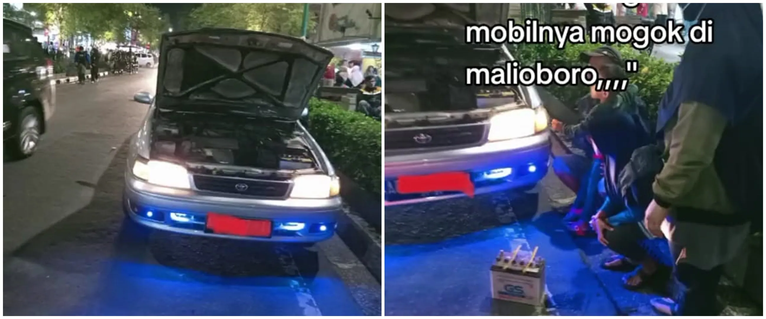 Momen nyesek satu keluarga wisata ke Malioboro, mobil mogok tapi nggak ada yang nolong