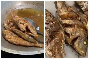 Trik goreng ikan agar cepat garing, bumbu meresap tanpa marinasi