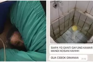 11 Potret kocak jahil ke temen kos ini bikin ngakak tapi kasihan, gayung kamar mandi diganti centong