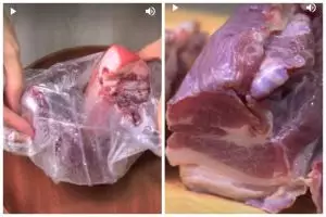 Tak perlu air panas, ini trik mencairkan daging beku dalam 15 menit pakai 2 bahan dapur