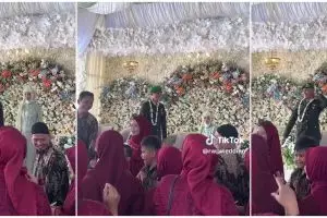 Pengantin pingsan di pelaminan ini bikin huru-hara tamu undangan dan suami, warganet ikut kena prank