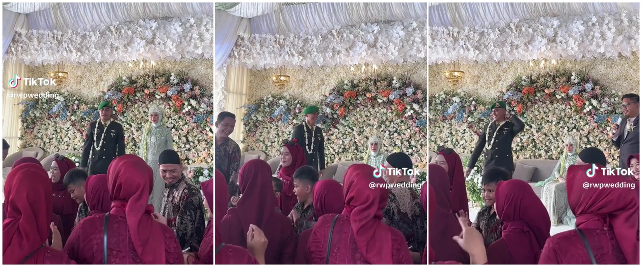 Pengantin pingsan di pelaminan ini bikin huru-hara tamu undangan dan suami, warganet ikut kena prank
