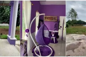 Rumah serba ungu di dekat sungai ini punya 4 ruang tamu, intip 11 potretnya yang bikin penasaran