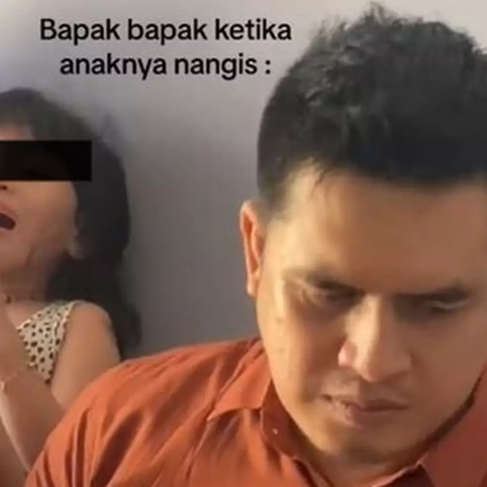 Sang anak tantrum, aksi pria tenangkan buah hatinya ini antimainstream bak rock star band metal