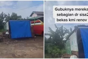 Sayang anak-anak tetangga, bu dosen bangun gubuk sederhana untuk fasilitas bermain, ini 9 potretnya