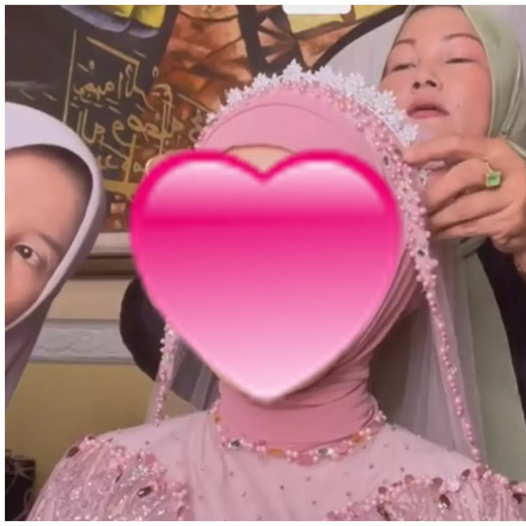 Wanita ini dirias pengantin oleh mertua yang kerja jadi MUA, hasilnya flawless abis