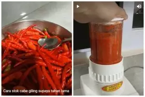 Tanpa diberi minyak, ini cara menyimpan cabai giling agar awet hingga 2 bulan