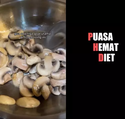 Frugal living jalur kena PHK © TikTok Frugal living jalur kena PHK © TikTok