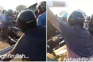 Aksi pengendara bandel terobos palang kereta ini endingnya bikin pengin ketawa tapi nggak tega