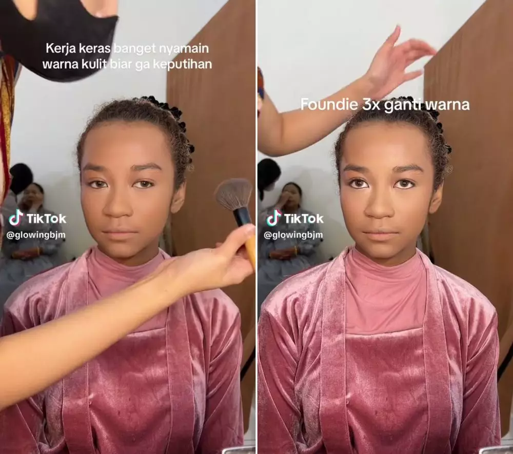 makeup anak SMP blasteran © TikTok makeup anak SMP blasteran © TikTok