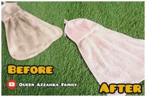 Tak usah dikucek, ini cara sulap handuk dapur kotor kecokelatan jadi cemerlang lagi cuma pakai 3 bahan