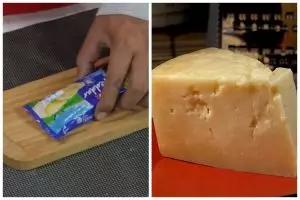 Tanpa toples atau karet, ini trik antimainstream simpan keju yang sudah dipotong biar tak keras