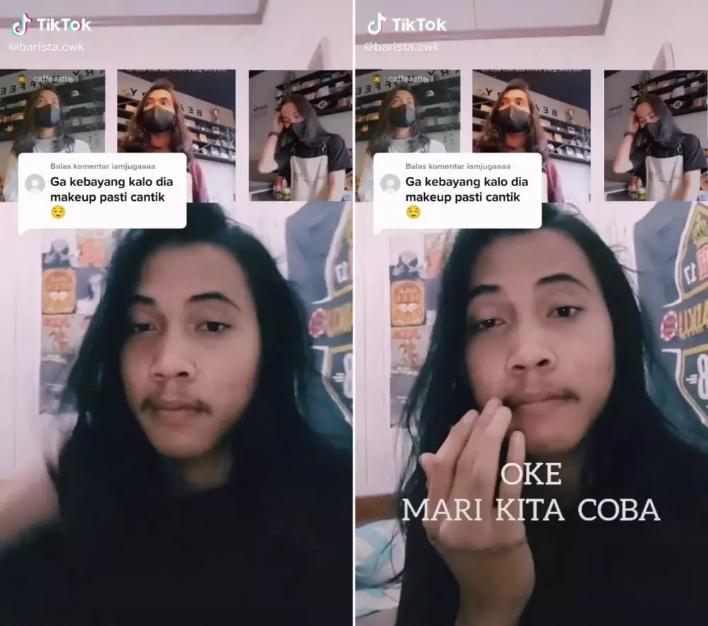 cowok makeup cewek © TikTok cowok makeup cewek © TikTok