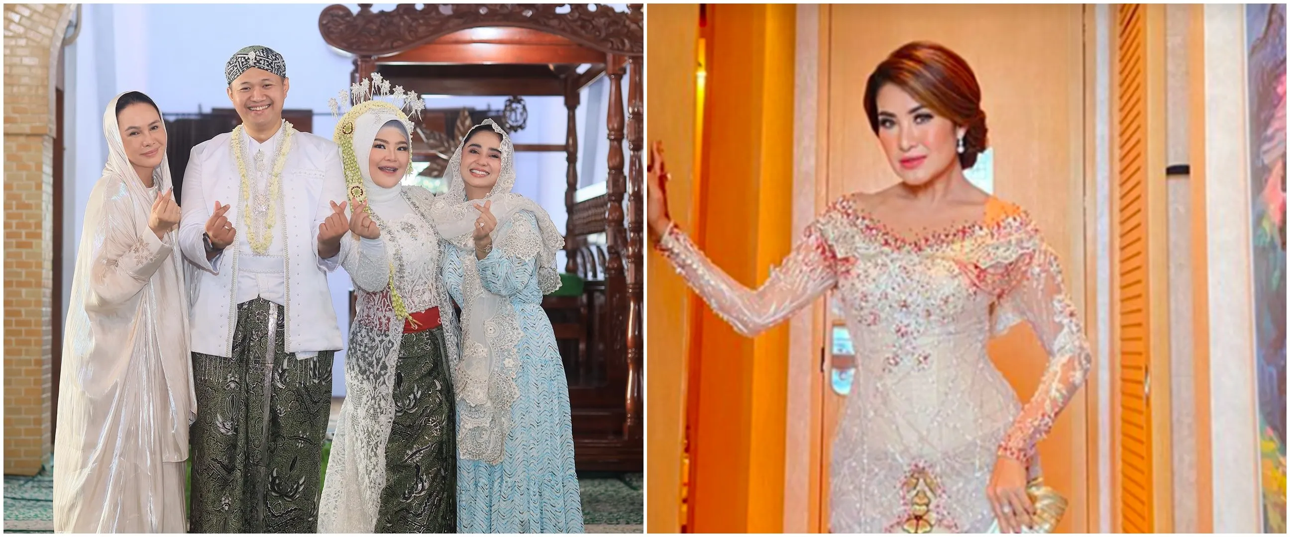 Tak kalah anggun dengan sang pengantin, begini gaya 9 seleb di pernikahan keponakan