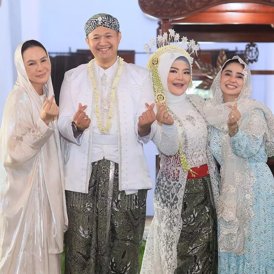 Tak kalah anggun dengan sang pengantin, begini gaya 9 seleb di pernikahan keponakan