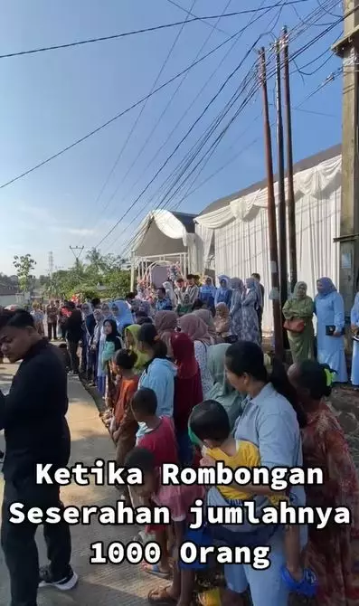 rombongan seserahan seribu orang TikTok