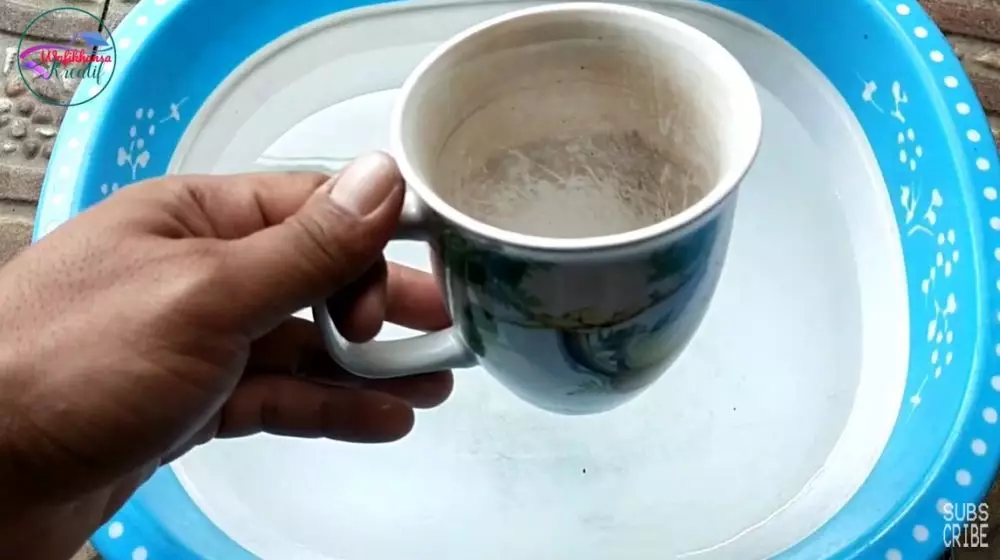 trik membersihkan kerak teh pakai sabun cuci piring © YouTube