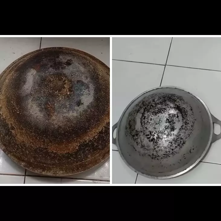 Tak perlu pemutih, begini cara mudah menghilangkan kerak tebal di wajan pakai 3 bahan