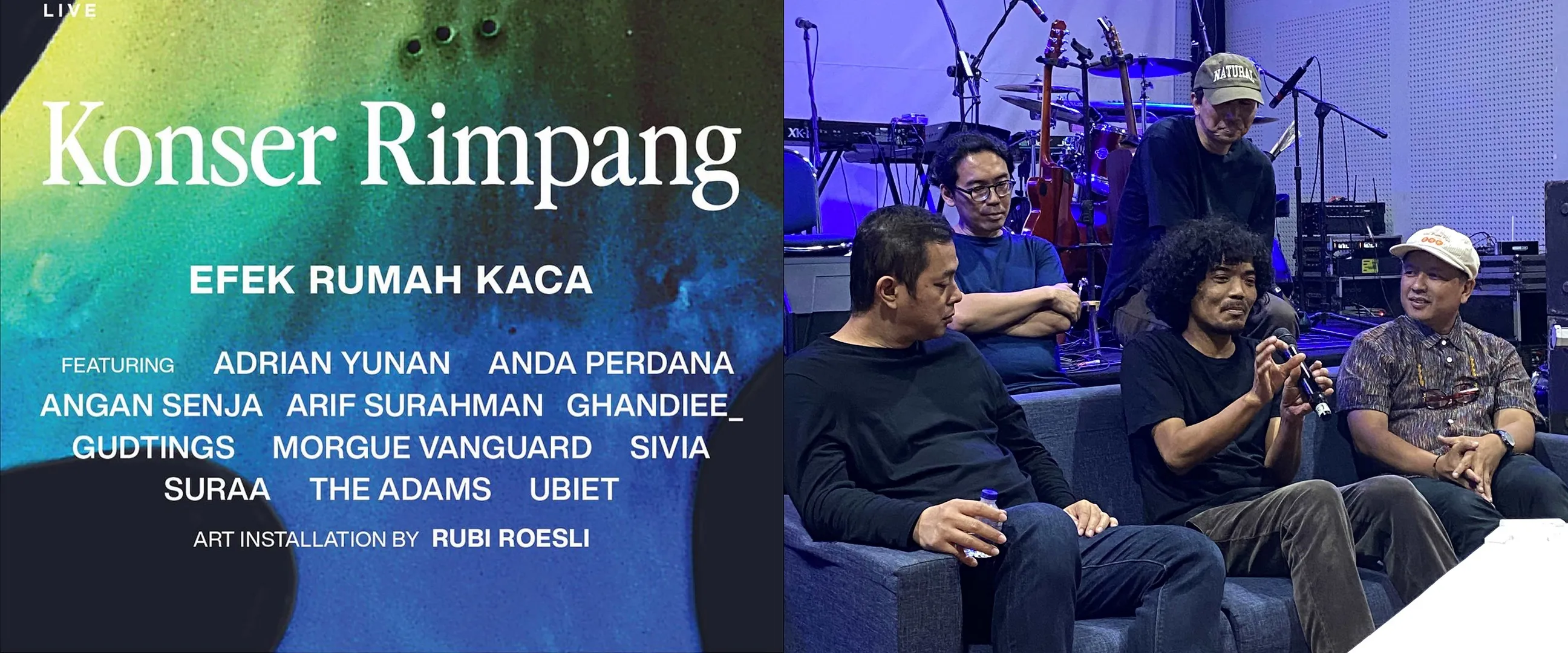 5 Alasan konser Rimpang Efek Rumah Kaca menarik ditonton, sajikan instalasi seni & kolaborasi musisi