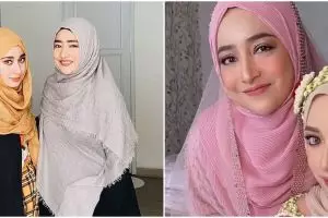 Nyaris susah dibedain, 11 penampilan Cindy Fatika Sari dampingi putri sulungnya menikah tuai atensi