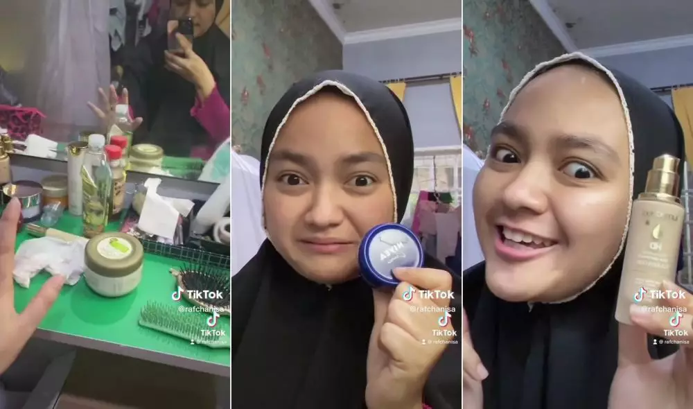 makeup punya emak © TikTok