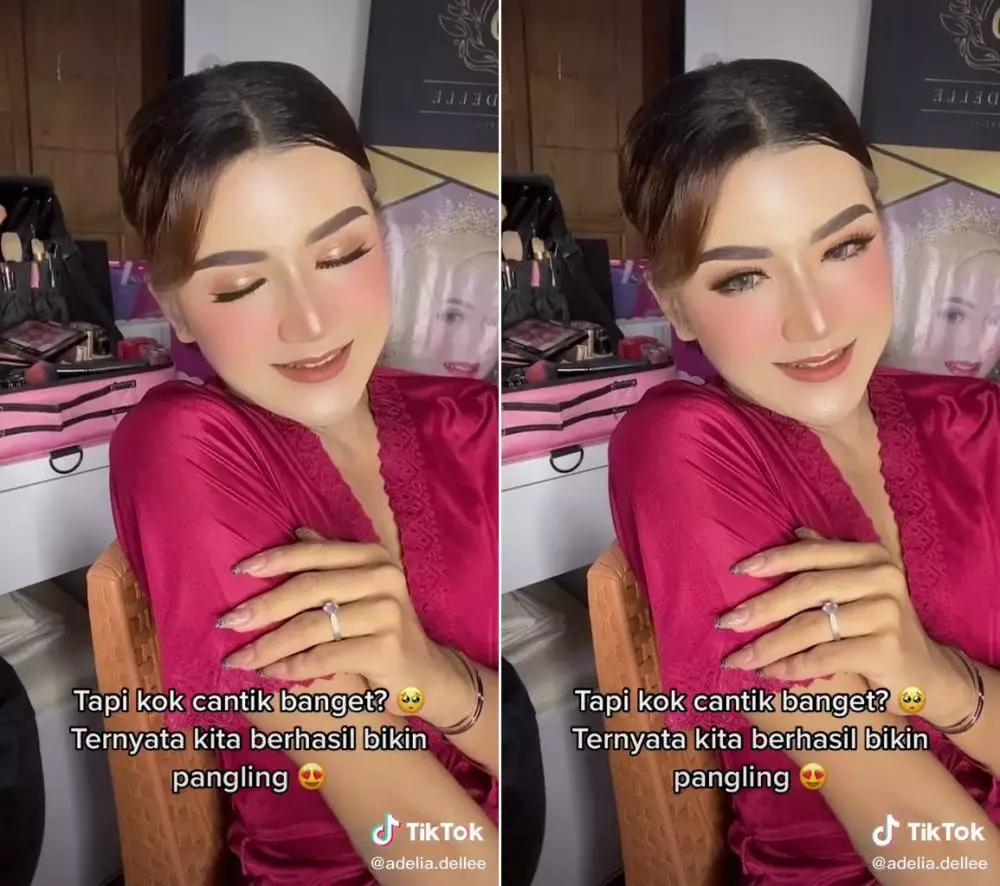 cowok di makeup © TikTok