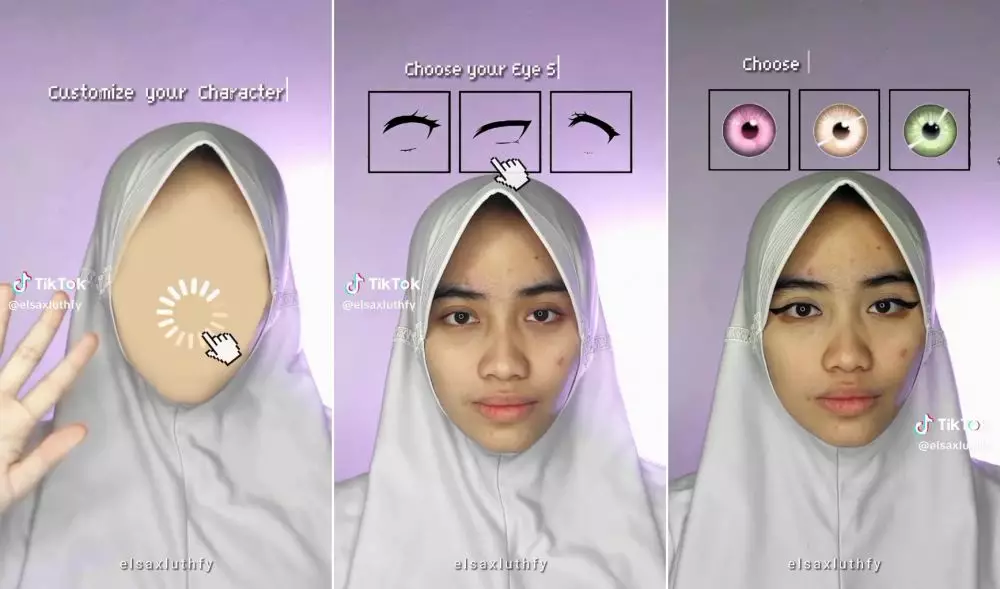 makeup anime unik © TikTok makeup anime unik © TikTok