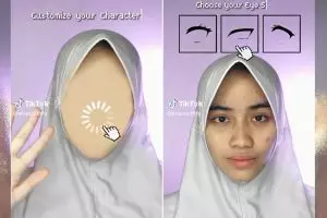 Bagai main game, tutorial makeup look anime ala wanita ini out of the box banget