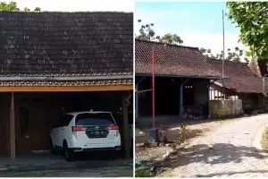 11 Potret rumah kayu di pelosok ini milik pedangdut koplo, kini sang biduan jadi Bhayangkari