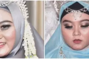 Manten ini makeup ulang sendiri karena malu riasan MUA jelek, 7 transformasi jauh lebih flawless