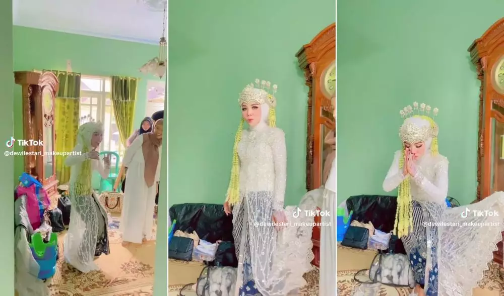 makeup pengantin tomboi © TikTok