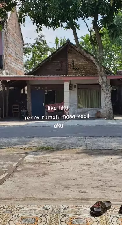 renovasi rumah masa kecil © TikTok