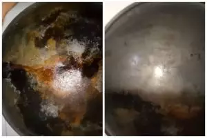 Tanpa air panas atau direndam, ini cara merontokkan kerak gosong di pantat wajan cuma pakai 2 bahan