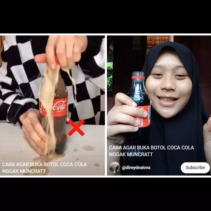Tanpa pakai alat apa pun, ini trik praktis membuka botol minuman bersoda agar tidak tumpah