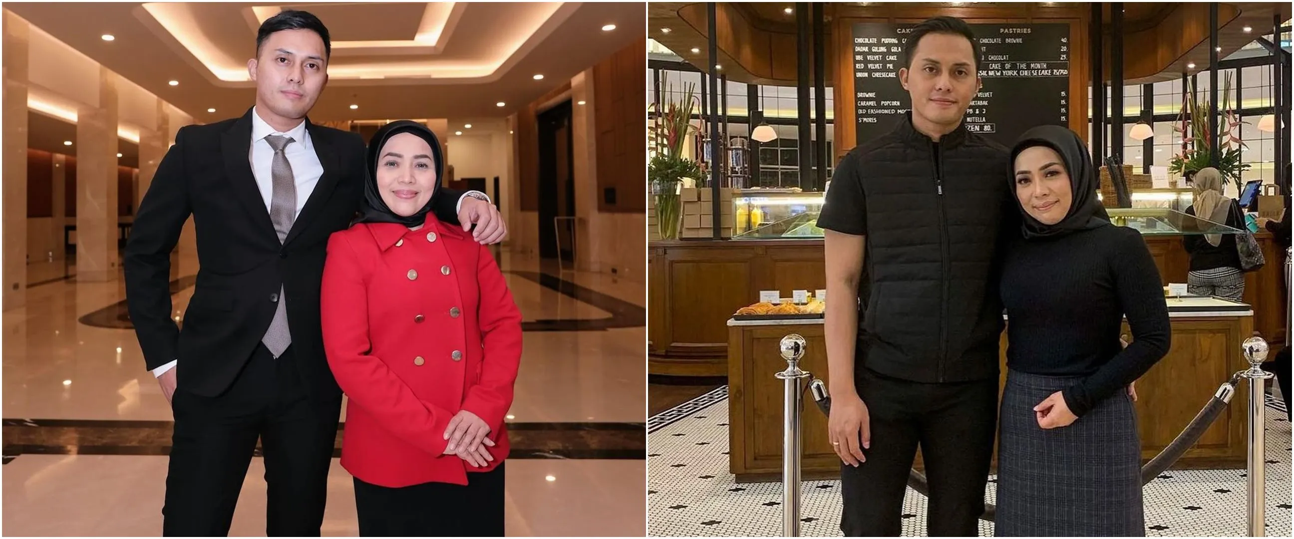 Ngopi bareng suami di cafe, gaya berpakaian Muzdalifah seperti ABG ini jadi sorotan, intip 7 potretnya