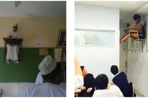 Nggak ada lawan, 13 potret kocak kelakuan nyeleneh guru dan murid dalam kelas ini bikin tepuk jidat