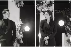 11 Potret prewedding Jonatan Christie dan Shanju eks JKT48, usung konsep 'intimate and monochrome'