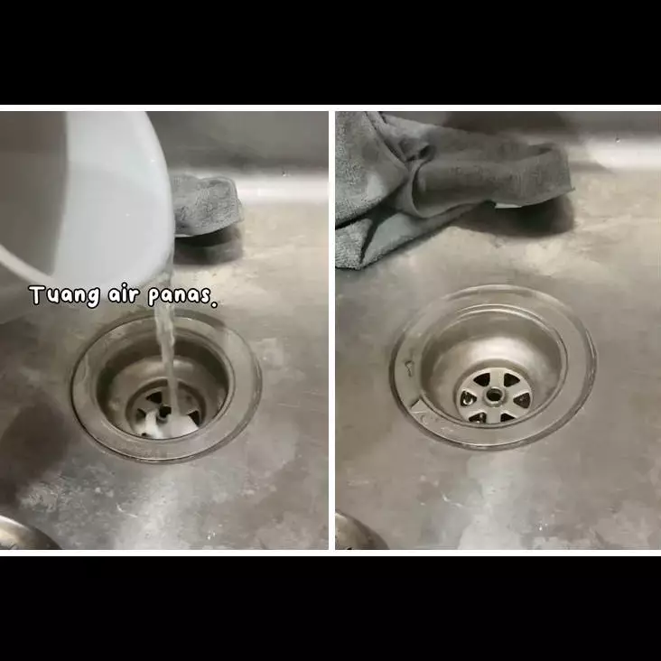 Nggak perlu digosok, ini cara praktis hilangkan bau tidak sedap di bak cuci piring pakai 2 bahan dapur