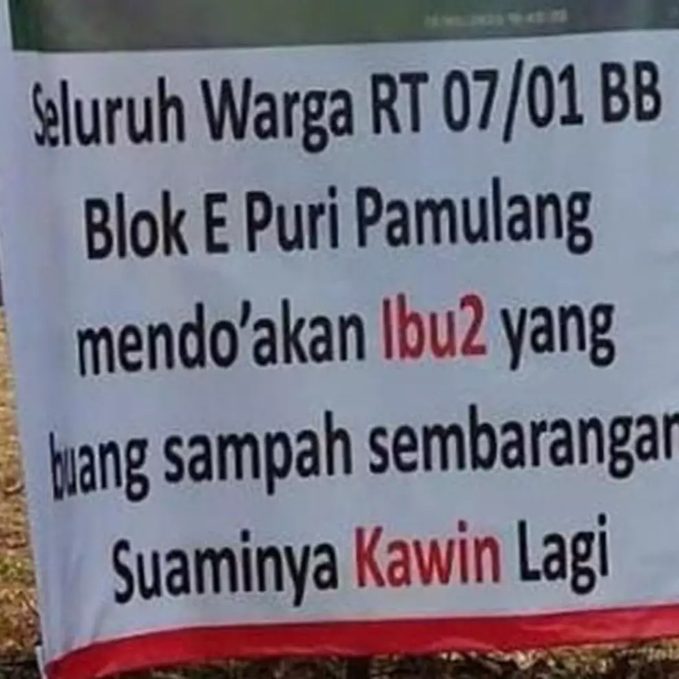 11 Tulisan lucu di spanduk perkampungan ini mau ketawa tapi takut dosa, isinya nyeleneh semua