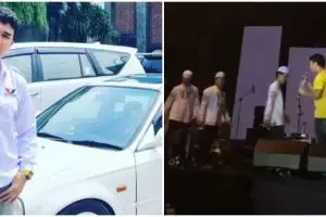Sengaja bawa rombongan hadrah di atas panggung, begini momen kocak Aldi Taher konser di Palembang