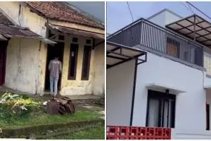 Awalnya modal Rp 70 juta, transformasi rumah bobrok di-makeover jadi mewah hasilnya nggak bikin nyesel