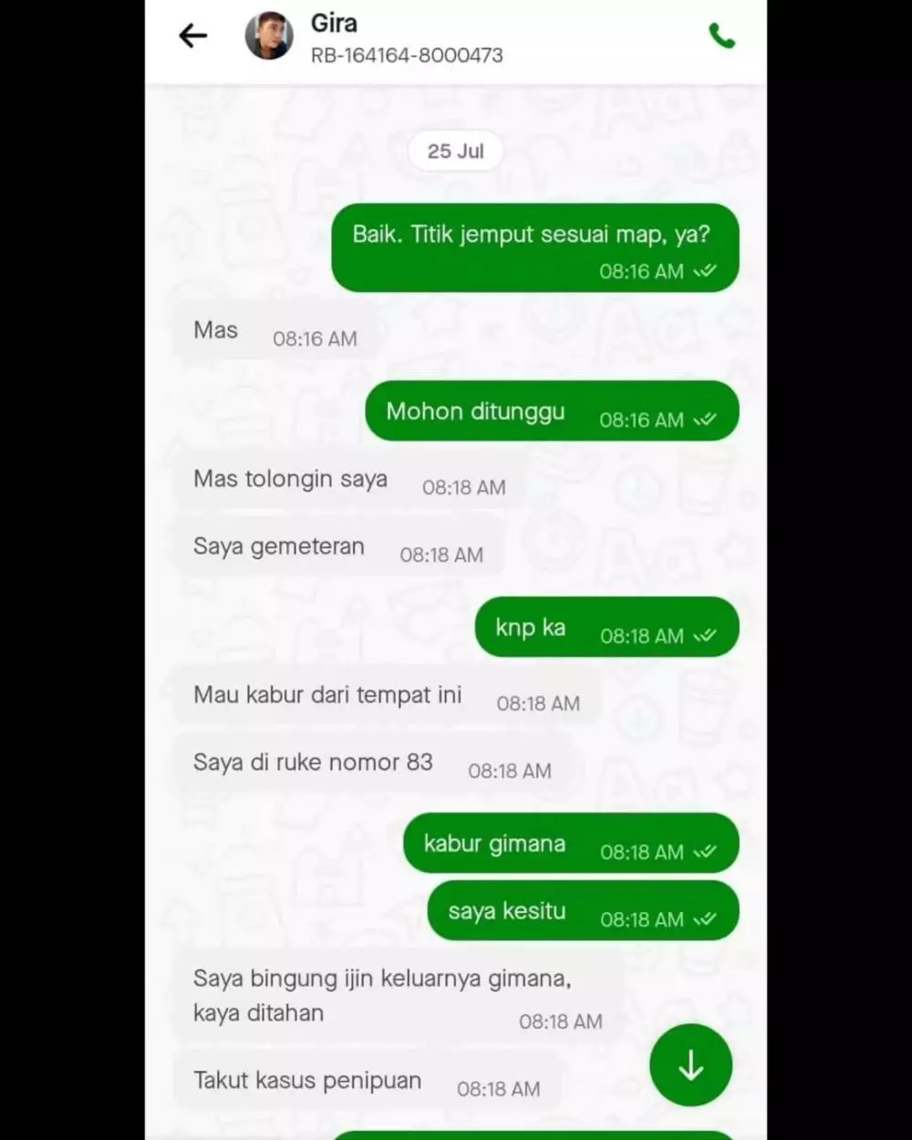 driver ojek online selamatkan pria dari penipuan Berbagai sumber driver ojek online selamatkan pria dari penipuan Berbagai sumber