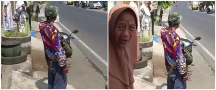 Momen kocak kakek-kakek rekam rombongan Jokowi di jalan raya, kameranya tak terduga banget