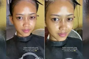 Wanita di-makeup MUA jadi pengantin Sunda ini hasilnya di luar prediksi, warganet sebut 'horor'