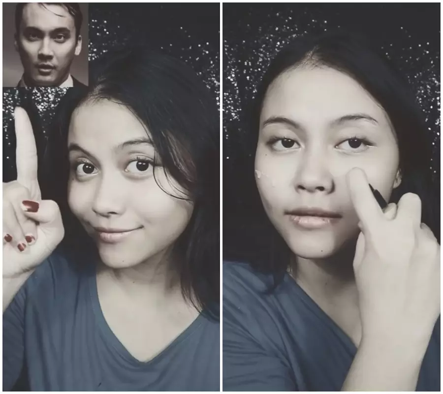wanita rias wajah mirip Rendy Kjaernett © TikTok/@nhasevianderson_