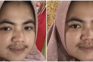 Wanita berkumis tebal dirias manten tanpa dicukur, hasilnya mulus manglingi mirip Nathalie Holscher