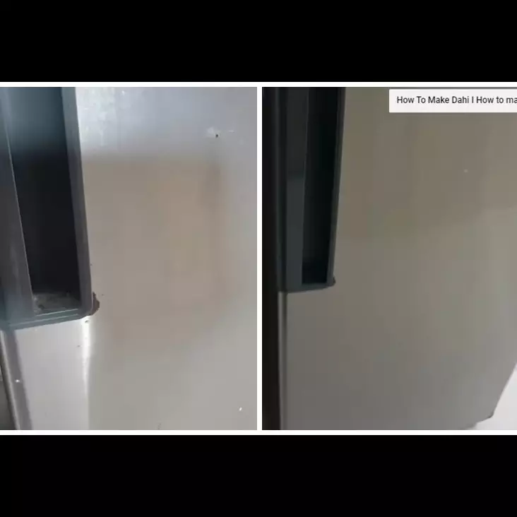 Tanpa sabun, ini cara cepat bersihkan noda kerak di pintu kulkas hanya dengan 2 bahan sederhana