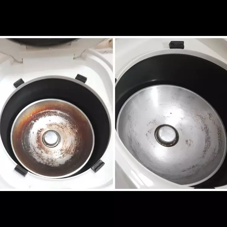 Trik ampuh mengangkat kerak gosong membandel di dasar rice cooker, praktis tanpa sabun dan pasta gigi