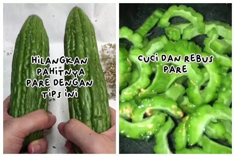 Bukan diremas garam, ini trik ampuh hilangkan rasa pahit di pare cuma pakai 3 bahan dapur