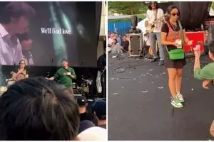 Kelewat romantis, momen cowok melamar sang kekasih saat nonton konser ini bikin iri